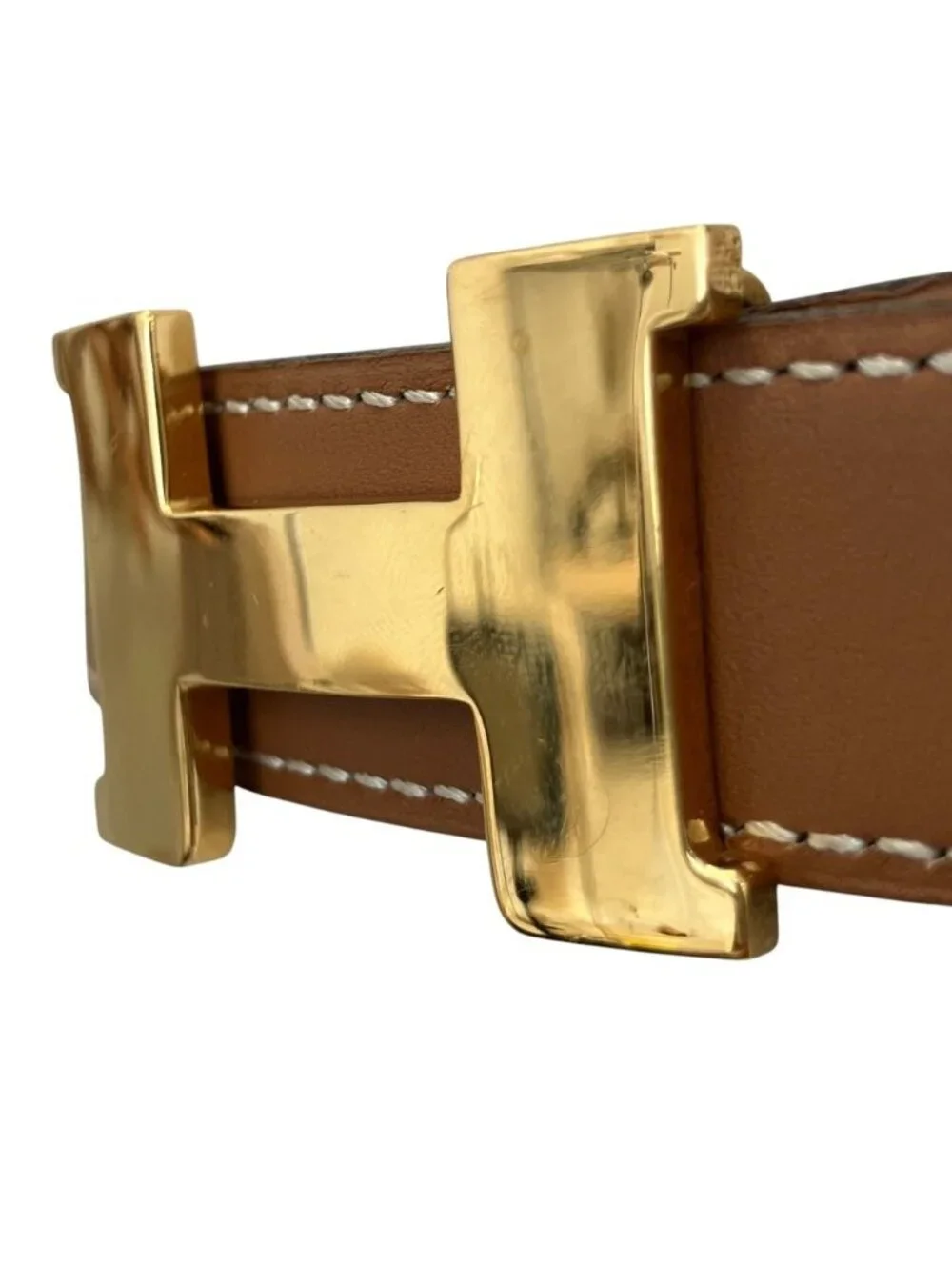 Hermes Vintage Constance 75 Belt Brown Black